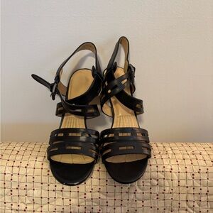 Easy Spirit Black Strappy Sandals